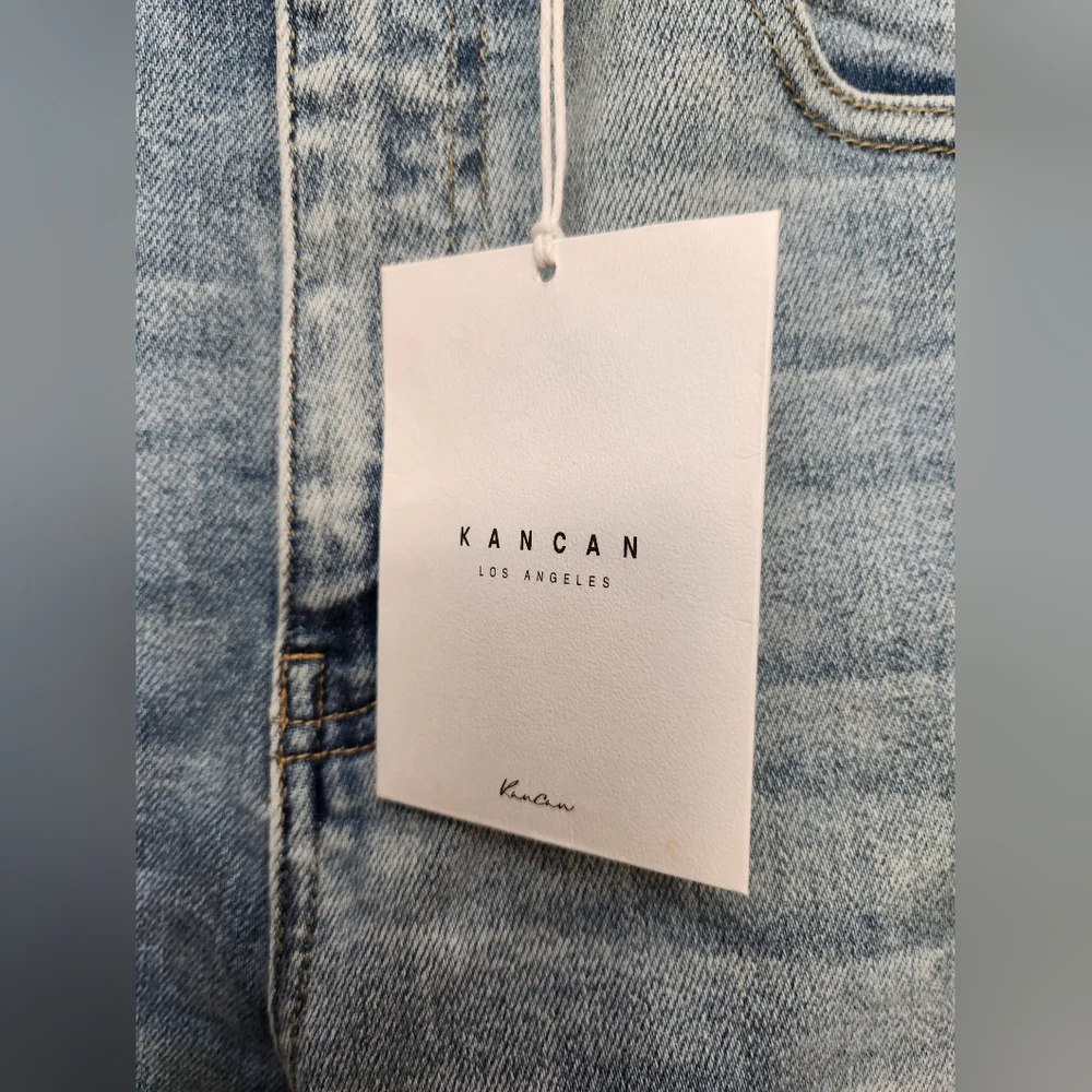 KanCan Sky Blue Wide Leg Jeans - Picture 4 of 5